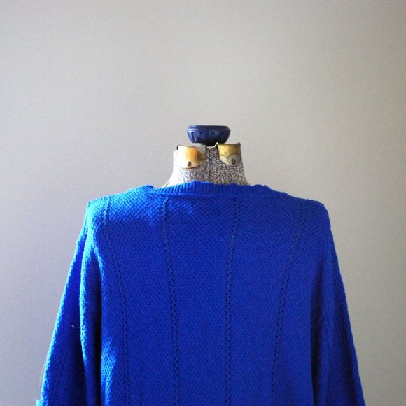 Oversized electric blue sweater (M/L) - Picture 5 of 6